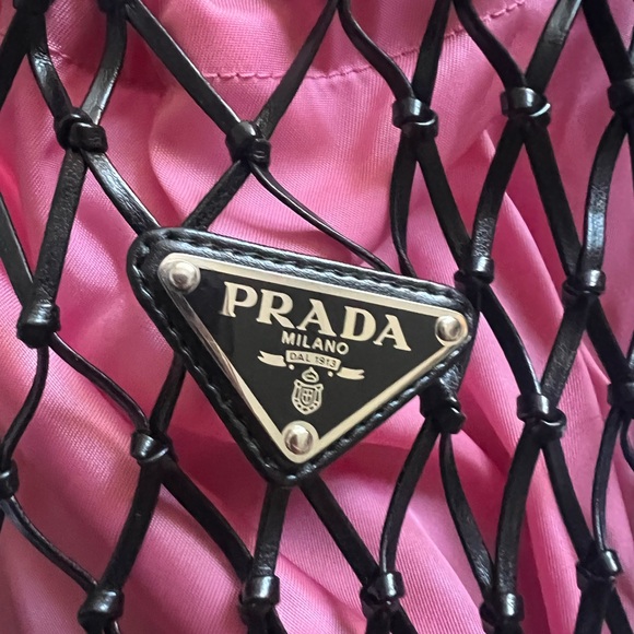 Prada Tessuto Nylon Net Tote. - Picture 5 of 7